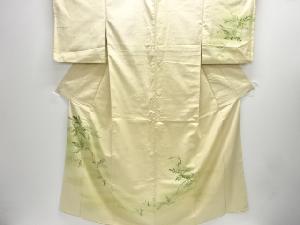 アンティーク　藤模様手織り紬着物